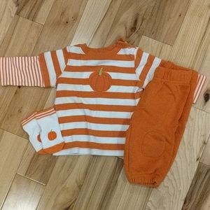 Gymboree 3-6 month pumpkin outfit